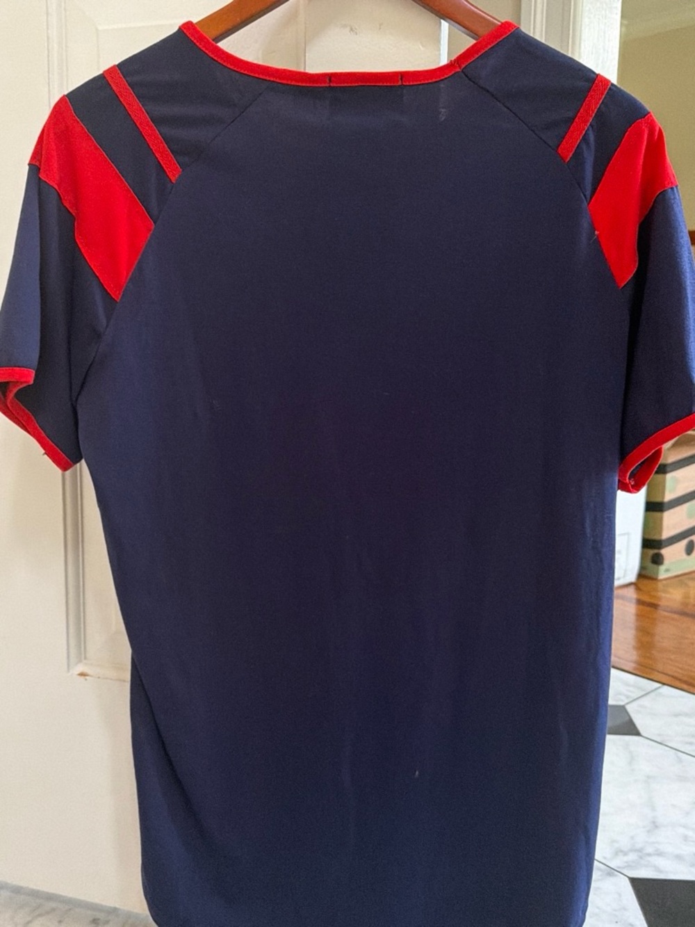 Vintage 70s Reverb Navy & Red Ringer Tee - Picture 4 of 4